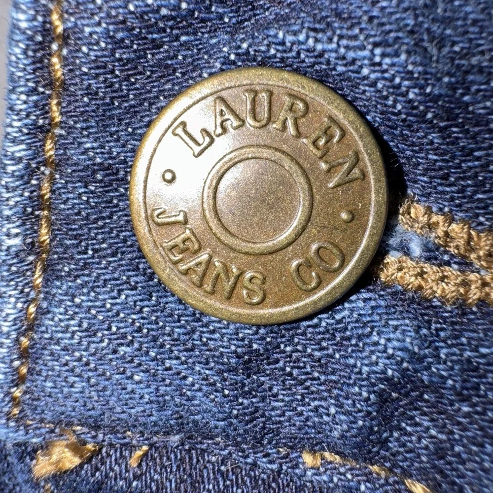 Lauren Jean Co Ralph Lauren Jeans 8 Petite Multi Pockets‎ Denim Stretch Cargo
